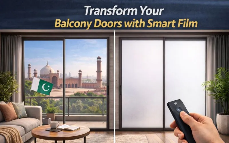 Balcony Doors with Smart Film