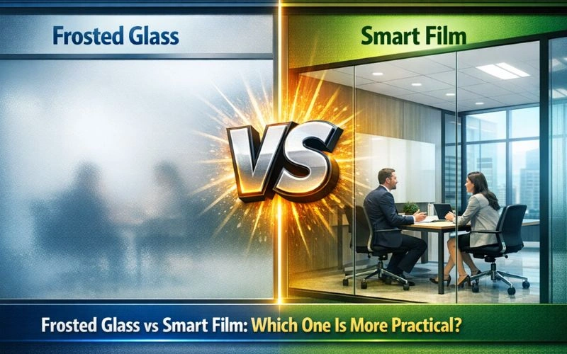 Frosted Glass vs Smart Film Frosted Glass vs Smart Film