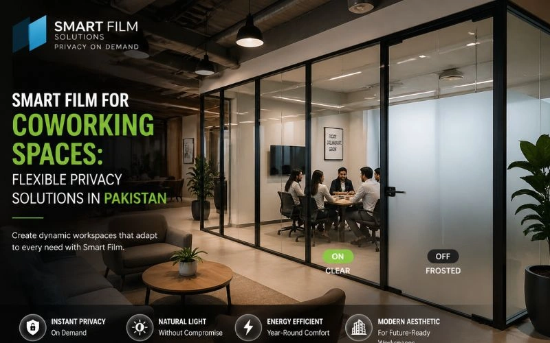Smart Film for Coworking Spaces: Flexible Privacy Solutions in Pakistan